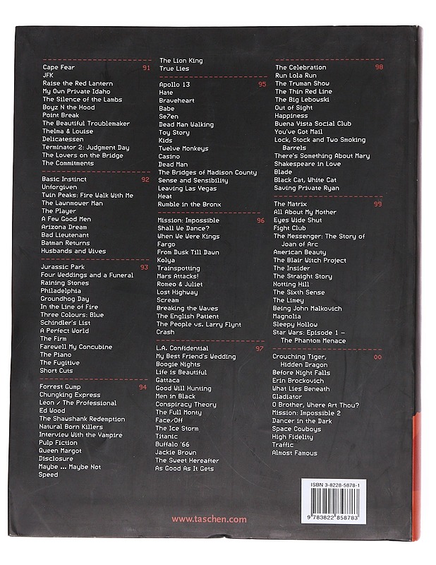 Movies of the 90s - Müller, Jürgen - Musiikki- ja elokuvakirjat - 10105572755 - 1