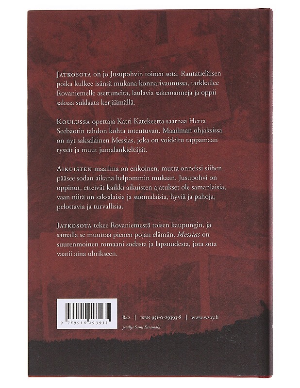 Messias - Ahti Taponen - Romaanit ja novellit - 10105572781 - 1