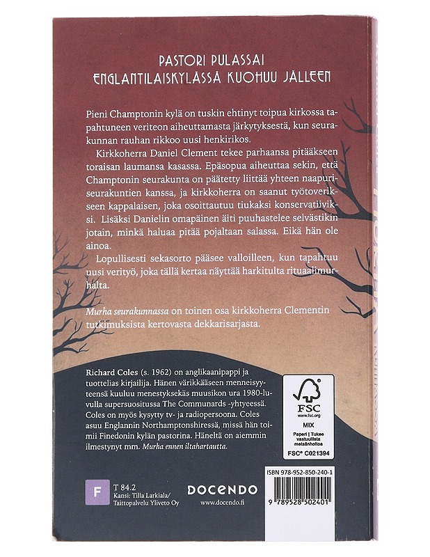 Murha seurakunnassa - Coles, Richard - Romaanit ja novellit - 10105572822 - 1