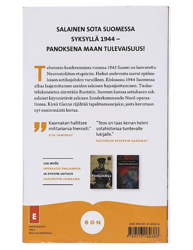 Operaatio Para Bellum - Ville Kaarnakari - Romaanit ja novellit - 10105572847 - 1