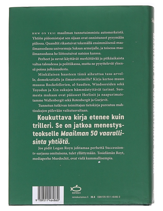 Maailman 50 vaarallisinta sukua - Hannu Sokala - Tietokirjat ja oppaat - 10105572853 - 1