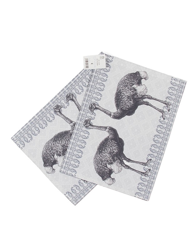 Strutsi pöytätabletti, 33x45 cm, 2 kpl/pkt - Pöytäliinat - 10105572880 - 0