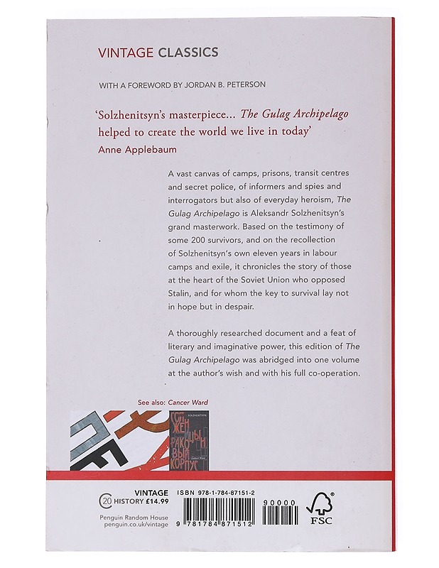 The Gulag Archipelago 1918-56 - Aleksandr Solzhenitsyn - Historiakirjat - 10105572914 - 1