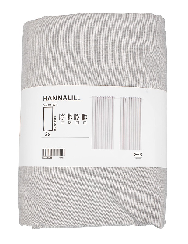 IKEA Hannalill verhot 145x250 cm, 2 kpl/pkt - Verhot ja kapat - 10105572918 - 0
