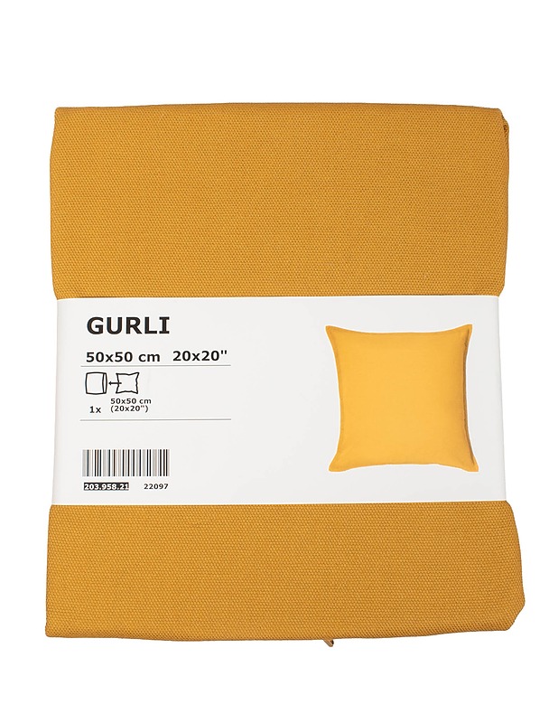 IKEA Gurli koristetyynynpäällinen, 50x50 cm - Tyynyt ja peitot - 10105572930 - 0