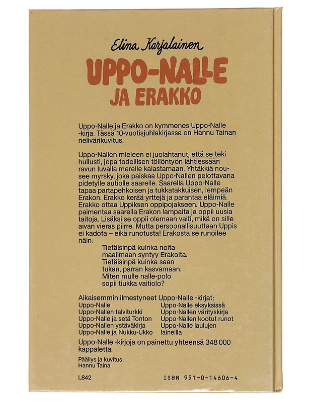 Uppo-Nalle ja erakko - Karjalainen, Elina - Lastenkirjat - 10105572997 - 1