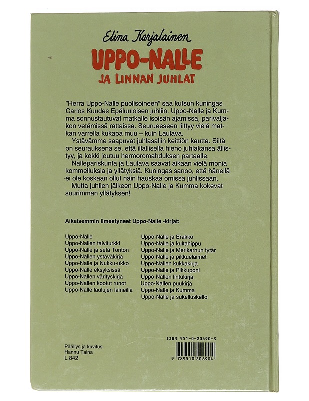 Uppo-Nalle ja linnan juhlat - Karjalainen, Elina - Lastenkirjat - 10105573001 - 1