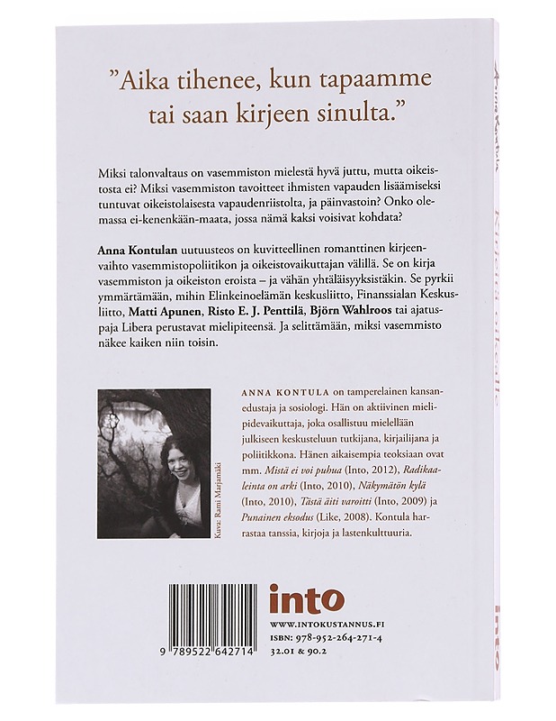 Kirjeitä oikealle - Anna Kontula - Romaanit ja novellit - 10105573016 - 1