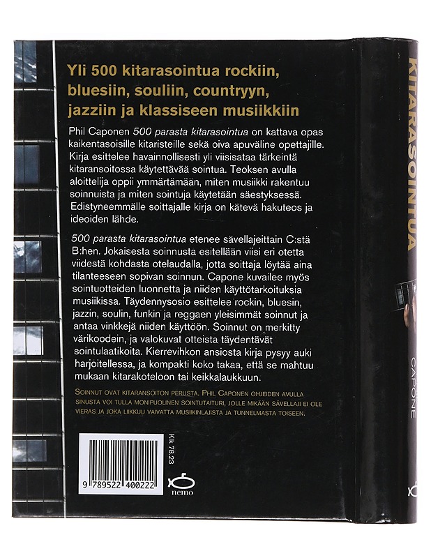 500 parasta kitarasointua : parhaat soinnut rockiin, bluesiin, souliin, countryyn, jazziin ja klassiseen musiikkiin - Capone, Phil - Musiikki- ja elokuvakirjat - 10105573024 - 1