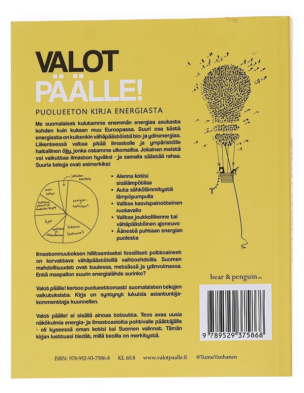 Valot päälle! : puolueeton kirja energiasta - Vanhanen, Tuomas - Tietokirjat ja oppaat - 10105573031 - 1