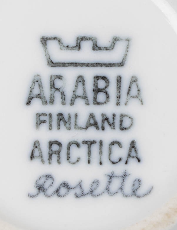 ARABIA Arctica Rosette kahvikuppi ja tassi, 2 kpl - Mukit ja kahvikupit - 10105573051 - 2