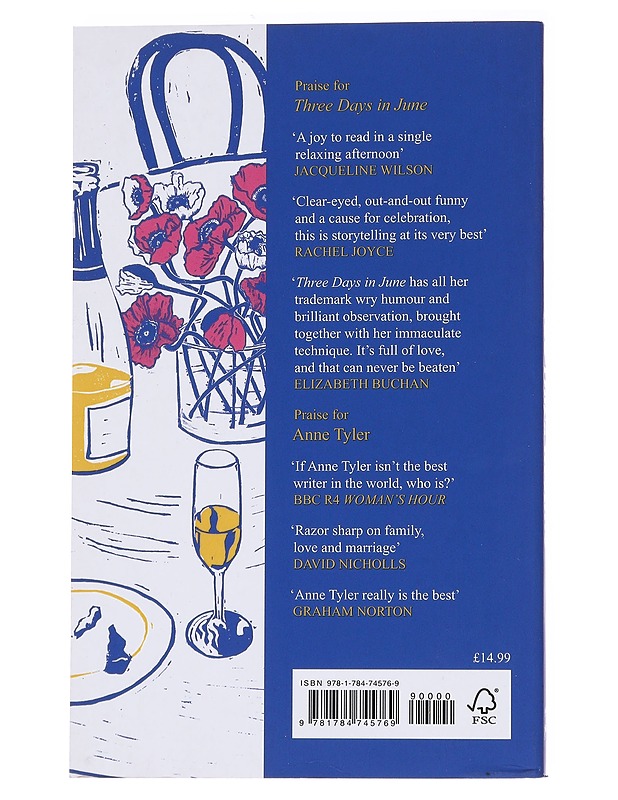 Three days in June - Anne Tyler - Romaanit ja novellit - 10105573121 - 1