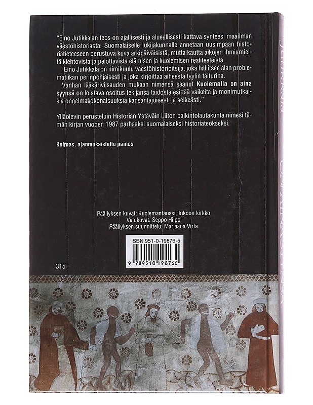 Kuolemalla on aina syynsä- Eino Jutikkala - Tietokirjat - 10105573147 - 1
