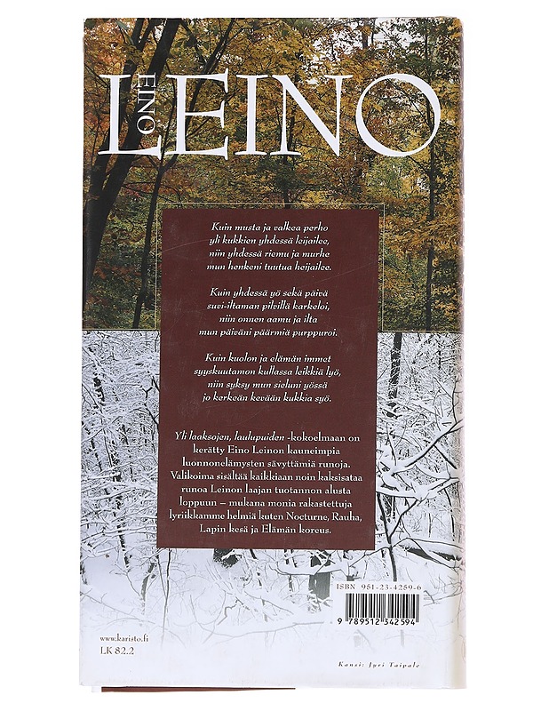 Yli laaksojen, laulupuiden - Leino, Eino - Runot ja näytelmät - 10105573155 - 1