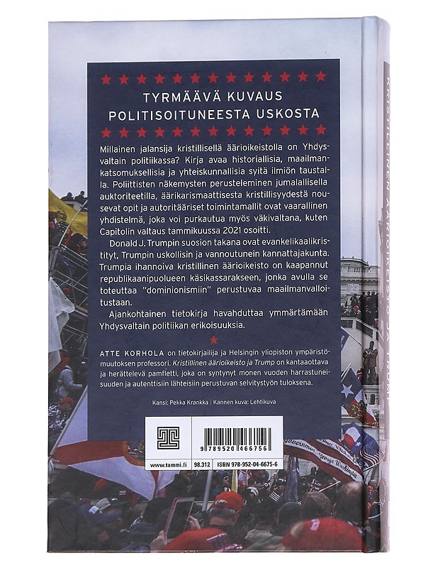 Kristillinen äärioikeisto ja Trump - Atte Korhola - Historiakirjat - 10105573171 - 1