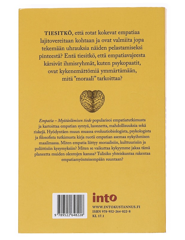Empatia : myötäelämisen tiede - Aaltola, Elisa - Tietokirjat ja oppaat - 10105573217 - 1
