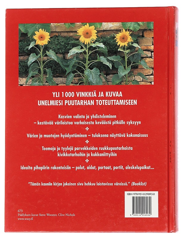 WSOY:n suuri puutarhakirja / yli 1000 innostavaa ideaa ja käytännön vinkkiä toteuttavat toiveidesi puutarhan - Amos, Sharon - Harrastekirjat - 10105573327 - 1