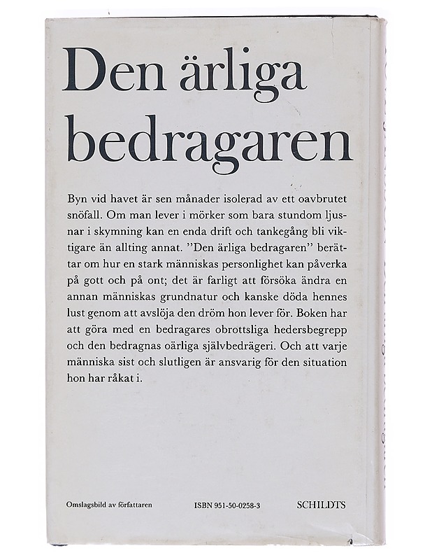 Den ärliga bedragaren - Tove Jansson - Romaanit ja novellit - 10105573445 - 1