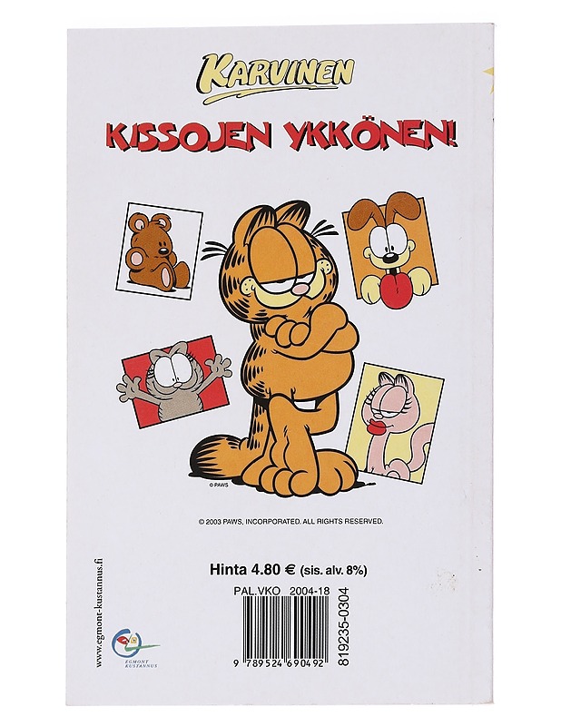 Karvinen : herkuttelun aika - Davis, Jim - Sarjakuvat - 10105573458 - 1