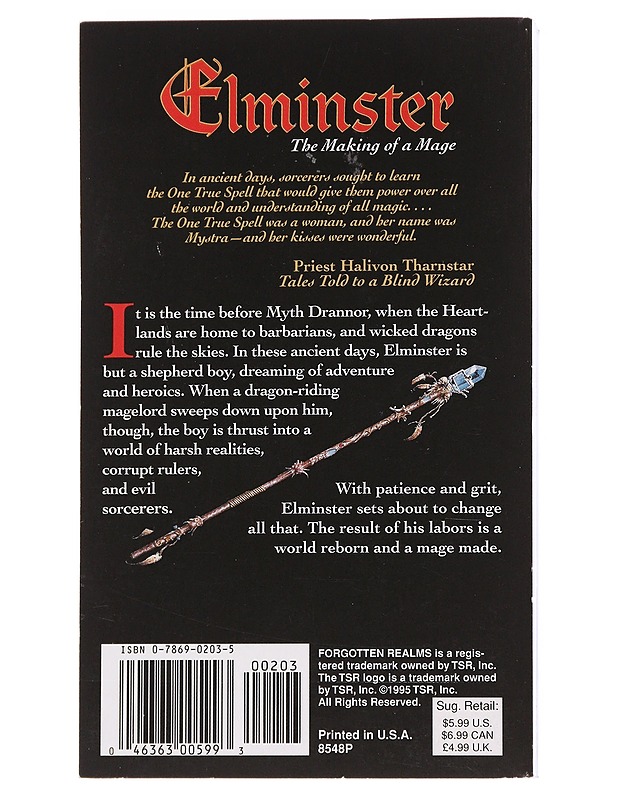 Elminster The making of a Mage - Ed Greenwood - Fantasia- ja scifi - 10105573461 - 1