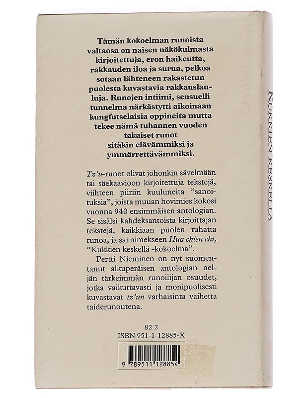 Kukkien keskellä / kiinalaisia runoja vuosituhannen takaa - Nieminen, Pertti - Runot ja näytelmät - 10105573468 - 1