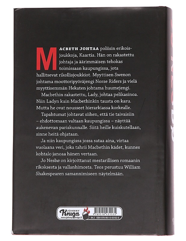 Macbeth - Nesbø, Jo - Romaanit ja novellit - 10105573493 - 1