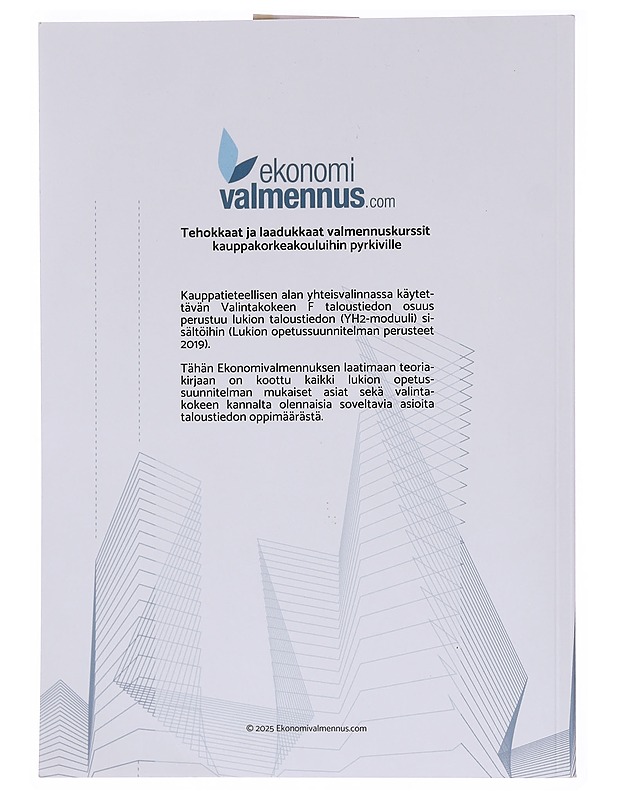 Taloustieto: teoriakirja lukion taloustiedon YH2-moduulin valintakoetta F varten - Ekonomivalmennus - Tietokirjat ja oppaat - 10105573506 - 1