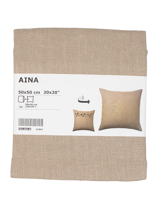 IKEA Aina tyynynpäällinen, 50x50 - Muut kodintekstiilit - 10105573507 - 0
