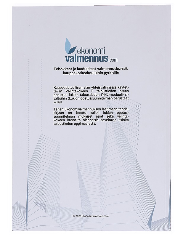 Taloustieto: teoriakirja lukion taloustiedon YH2-moduulin valintakoetta F varten - Ekonomivalmennus - Tietokirjat ja oppaat - 10105573509 - 1