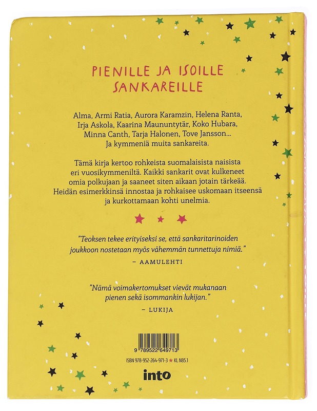 Sankaritarinoita tytöille (ja kaikille muille) - Anttonen, Taru - Lastenkirjat - 10105573652 - 1