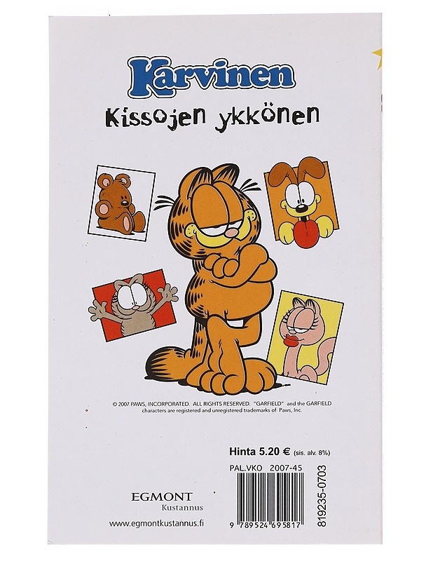Karvinen : tämä pokkari sisältää kissan - Davis, Jim - Sarjakuvat - 10105573671 - 1