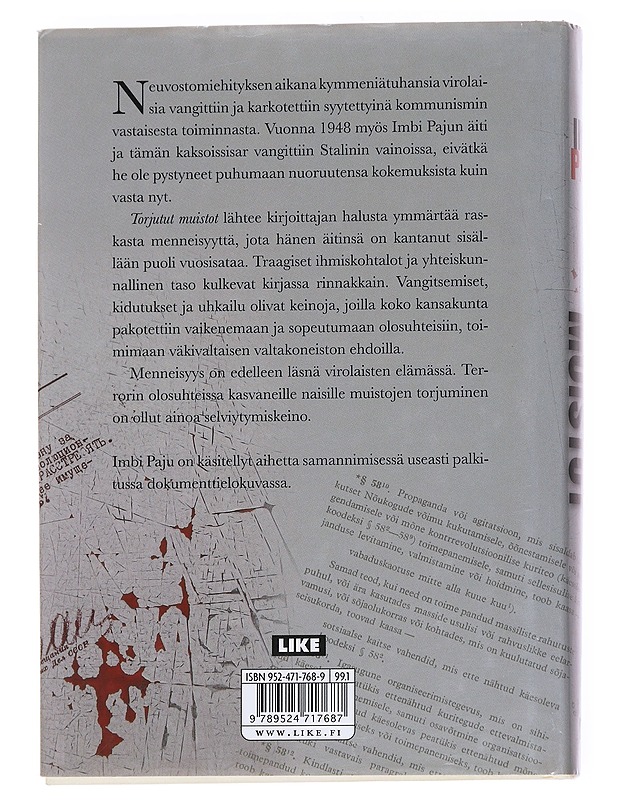 Torjutut muistot - Imbi Paju - Romaanit ja novellit - 10105573678 - 1
