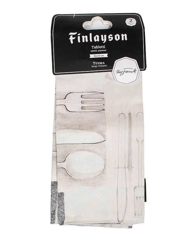 FINLAYSON Tuuma tabletti, 46x35 cm, 2 kpl - Designsuosikit - 10105573679 - 0