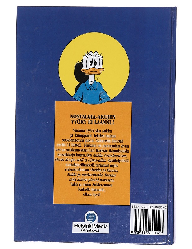 AKU ANKKA JA KUMPPANIT 1954: NÄKÖISPAINOS VUOSIKERRASTA 1954 - Disney, Walt - Sarjakuvat - 10105573757 - 1