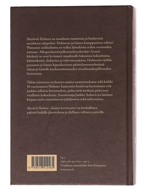 Sherlock Holmes / kootut kertomukset - Doyle, Arthur Conan - Romaanit ja novellit - 10105573761 - 1
