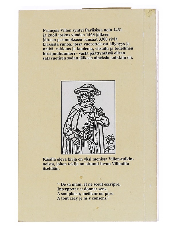 Poesies completes: runot ja toisinto - Francois Villon - Runot ja näytelmät - 10105573809 - 1