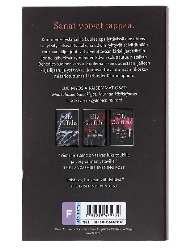 Viimeinen sana - Griffiths, Elly - Romaanit ja novellit - 10105573856 - 1