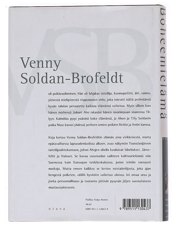Boheemielämä: Venny Soldan-Brofeldtin taiteilijantie - Riitta Konttinen - Elämäkerrat ja muistelmat - 10105573888 - 1