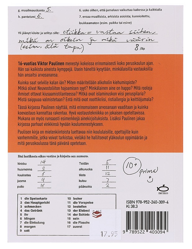 10+: mallivastauksia peruskoulun koetehtäviin - Viktor Paulinen - Tietokirjat ja oppaat - 10105573946 - 1