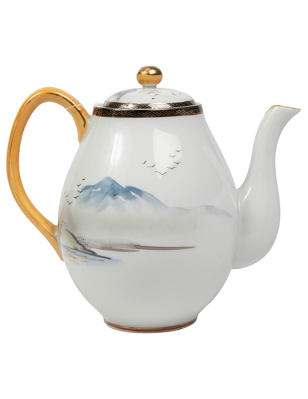 Japanilainen posliini teeastiasto, 21 osaa - Tarjoiluastiat - 10105573960 - 3