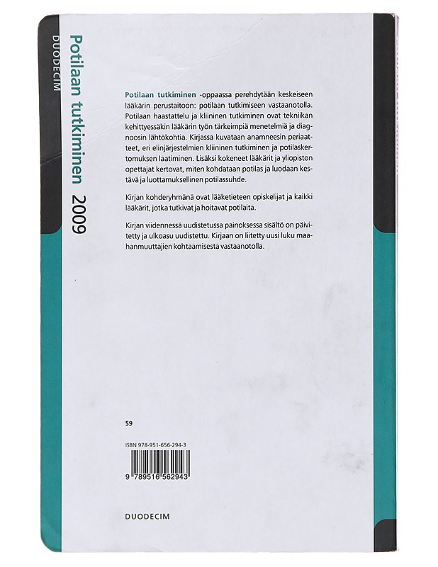 Potilaan tutkiminen - Salonen, Tapani - Tietokirjat ja oppaat - 10105574028 - 1