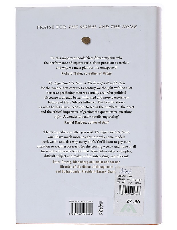 The Signal and the Noise: The Art and Science of Prediction - Nate Silver - Tietokirjat ja oppaat - 10105574115 - 1