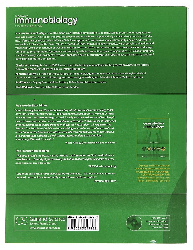 Janeway's Immunobiology - Kenneth Murphy - Tietokirjat ja oppaat - 10105574125 - 1