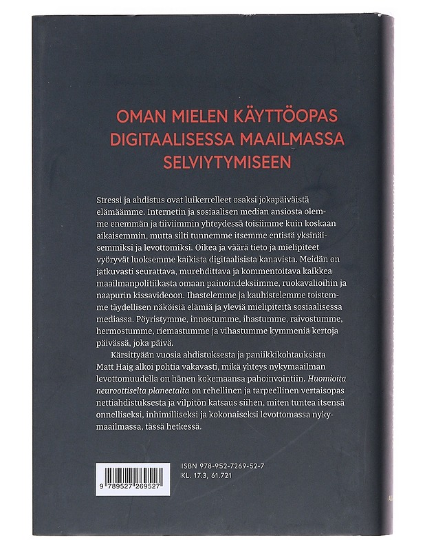 Huomioita neuroottiselta planeetalta - Haig, Matt - Tietokirjat ja oppaat - 10105574163 - 1