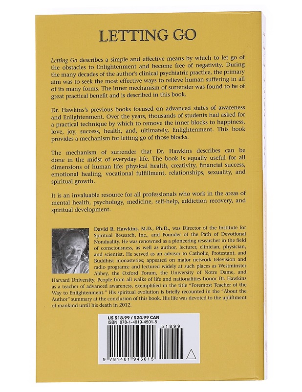 Letting go - David R. Hawkins - Tietokirjat - 10105574174 - 1