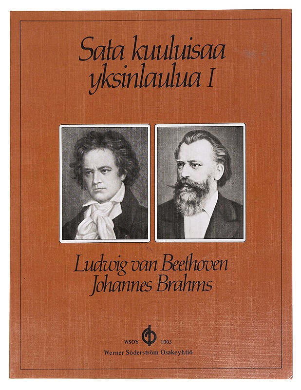 Sata kuuluisaa yksinlaulua / keskiäänelle pianon säestyksellä I : Beethoven, Brahms - Solanterä, Kyllikki - Musiikki- ja elokuvakirjat - 10105574232 - 0