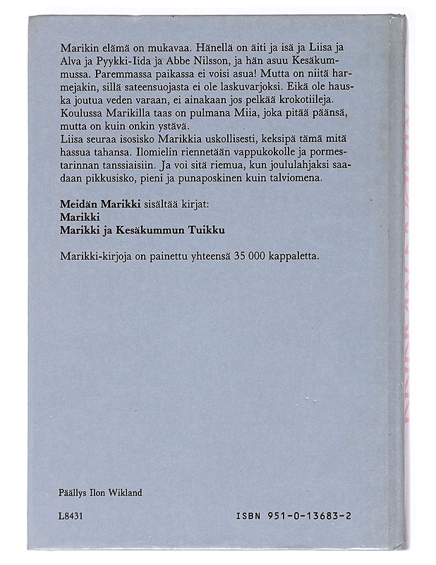 Meidän Marikki - Lindgren, Astrid - Lastenkirjat - 10105574290 - 1