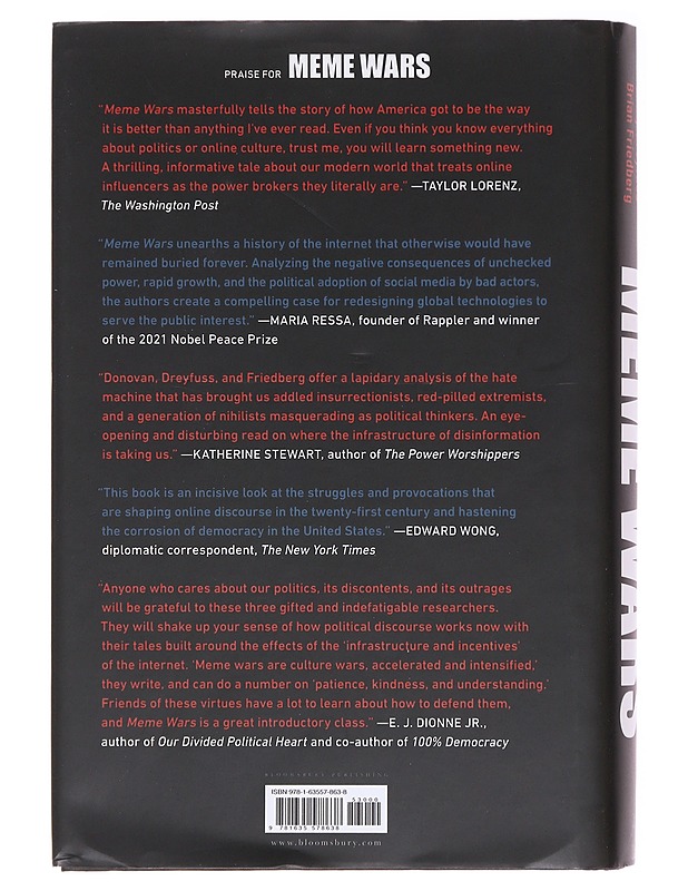 Meme wars: The untold story of the online battles upending democracy in America - Joan Donovan - Tietokirjat ja oppaat - 10105574298 - 1