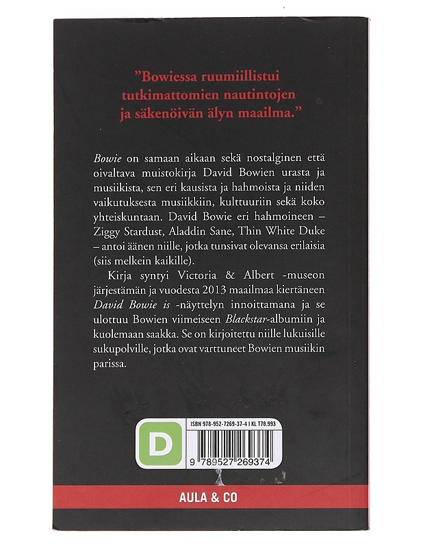 Bowie - Critchley, Simon - Elämäkerrat ja muistelmat - 10105574333 - 1