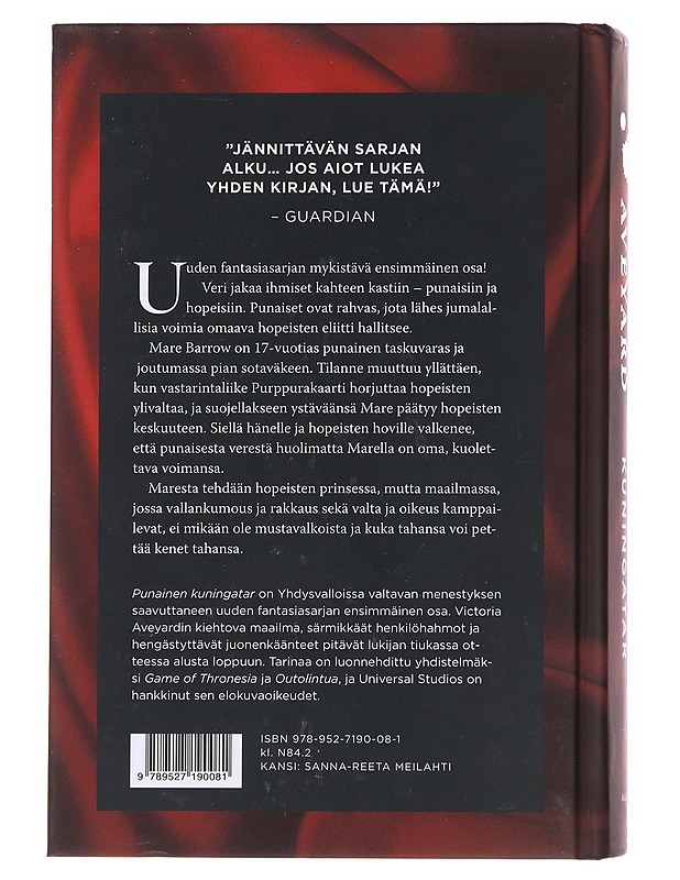 Punainen kuningatar - Aveyard, Victoria - Fantasia- ja scifi - 10105574336 - 1